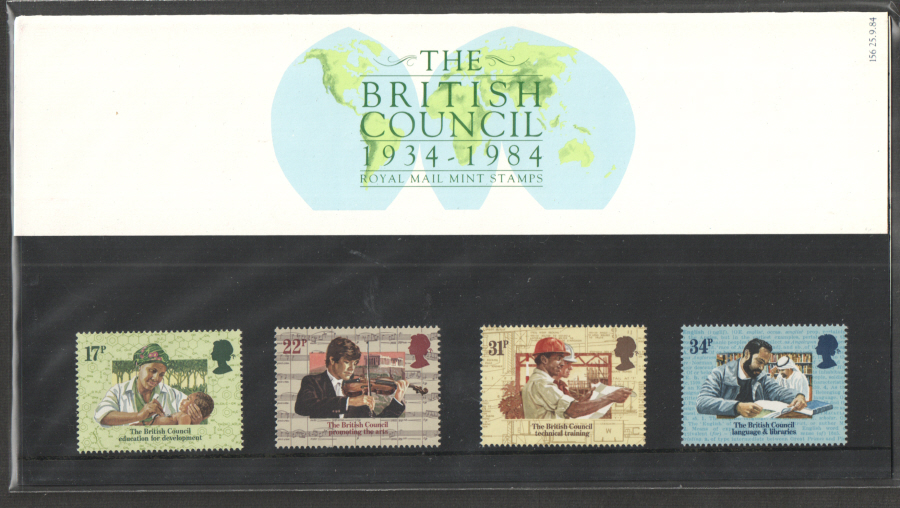 (image for) 1984 British Council Royal Mail Presentation Pack 156 - Click Image to Close